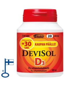 Devisol 20 mikrog imeskelytabletti 230 kpl