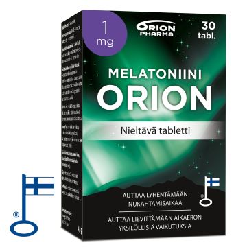Melatoniini Orion 1 mg nieltävä 30 tabl