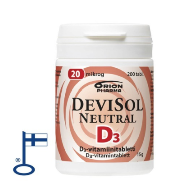 Devisol Neutral 20 mikrog nieltävä 200 tabl