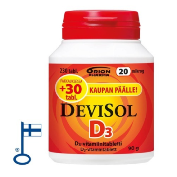Devisol 20 mikrog imeskelytabletti 230 kpl