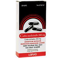 CARBO MEDICINALIS kapseli, kova 200 mg 30 fol