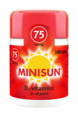 Minisun D-vitamiini 75 mikrog 100 tabl