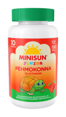 Minisun D-vitamiini Pehmokonna Mansikka 10 mikrog 120 kpl