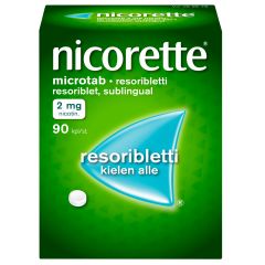 NICORETTE MICROTAB resoribletti 2 mg 90 fol